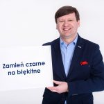 Zamień czarne na błękitne